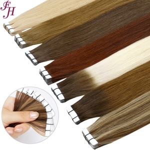 Extensions de cheveux à bandes adhésives FH Wholesale Grade 11a, cheveux humains européens lisses doublement étirés - Product Image 4
