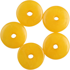 Resin Yellow Spacer <b>Beads</b> 2x6mm 2x8mm Round For Bracelet Making Jewelry Findings Components GP019 - Product Image 5