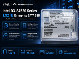 SSD de centre de données Intel 1,92 To D3-S4520 2,5 DWPD avec garantie de 5 ans et cryptage AES pour démarrage de serveur, virtualisation et stockage NAS - Product Image 2
