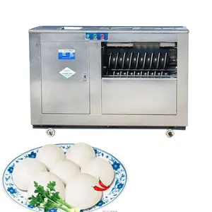 Stainless Steel Pizza Round Shape Momo Steamed Bun Forming Balls Rolling Bread Dough Making Cutter Machine