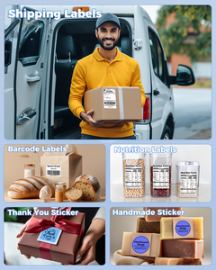 Impresora de Etiquetas Térmicas Autoadhesivas Phomemo D520-BT, Impresora de Códigos de Barras 4x6, Compatible con USB para <span class=keywords><strong>Windows</strong></span> <span class=keywords><strong>XP</strong></span>/7/8/10/11 - Product Image 6