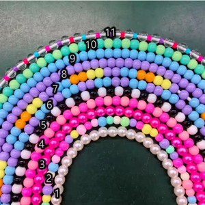 2025 nuevo 2 en 1 Cable de cargador rápido con cuentas 1M tipo C USB personalizado lindo perla teléfono cables de carga para iPhone regalos Ordenador de coche - Product Image 4