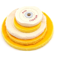 Roue de polissage pour meuleuse d'établi tampon de polissage coton blanc 16mm trou 6 "diamètre OEM