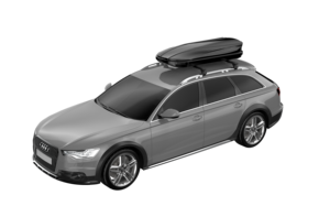 Boîte de <span class=keywords><strong>toit</strong></span> carrée étanche à double ouverture Roahtrip / Caisse de transport universelle en ABS pour le rangement de <span class=keywords><strong>skis</strong></span>/snowboards - Product Image 5