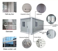 Mini moderne modulaire 3 chambres à coucher bureau de luxe stockage préfabriqué conteneur maisons à vendre