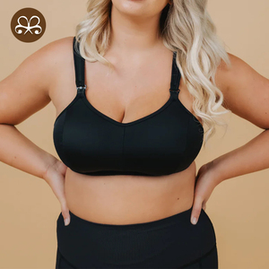 Logo personalizzato comoda biancheria intima di maternità reggiseno con bottone frontale per l'<span class=keywords><strong>allattamento</strong></span> al seno <span class=keywords><strong>reggiseni</strong></span> da <span class=keywords><strong>allattamento</strong></span> per maternità - Product Image 2