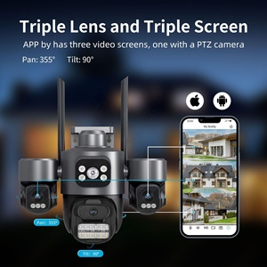 Regis Icsee 3MP Wi-Fi CCTV Monitor IP inalámbrico <span class=keywords><strong>Cámara</strong></span> de seguridad <span class=keywords><strong>exterior</strong></span> Ptz de 360 grados con visión nocturna y sensor CMOS - Product Image 2