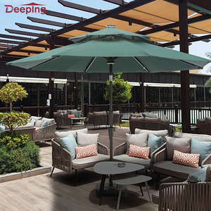 Glamping Chaises d'extérieur <span class=keywords><strong>pour</strong></span> café Parapluies Jardin Restaurant <span class=keywords><strong>Table</strong></span> <span class=keywords><strong>de</strong></span> pique-nique commerciale <span class=keywords><strong>Parasol</strong></span> <span class=keywords><strong>parasol</strong></span> avec lumière - Product Image 5