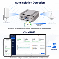 Repetidor de Señal Móvil de Banda Dual 900/1800MHz con Ganancia de 30dB, Amplificador de Señal GSM/DCS con Filtro Digital para Hotel/Oficina
