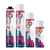 GORVIA ITEM-R 750ml Mousse d'isolation en polyuréthane expansive, mastic d'étanchéité pour joints muraux, portes, fenêtres