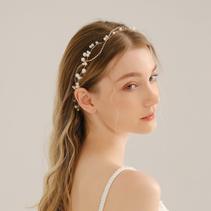 Bridal Headband Double Layer Gold Wire Wedding <strong>Hair</strong> Vine Delicate Crystal Rhinestone <strong>Bridesmaid</strong> Tiara <strong>Piece</strong> - Product Image 1