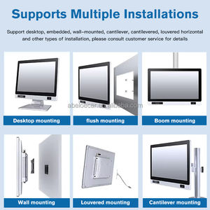 Panel táctil capacitivo de Canal Alto de 10,1 pulgadas, PC compatible con montaje empotrado en pared de escritorio disponible - Product Image 6