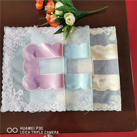 Set de Napperons Ronds Brodés Découpés – Nappe de Table, Tapis de Banquet, Décoration Florale Personnalisable pour Mariage et Maison
