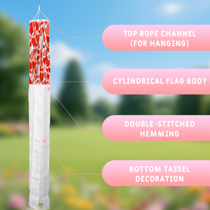 ถุงลมถุงเท้าวันวาเลนไทน์ลายพิมพ์ดิจิตอลสำหรับลานสวน - Product Image 3