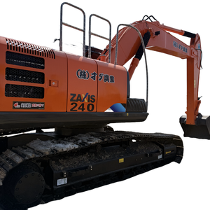 Pelle hydraulique Hitachi ZX240 de 24 tonnes utilisée sur chenilles Japon Noyau Machines de construction Moteur Moteur Pompe à engrenages Roulement - Product Image 1