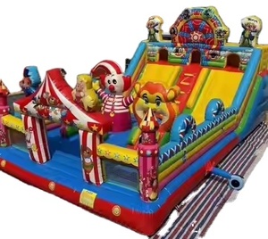 Panda chủ đề Inflatable <span class=keywords><strong>Bouncer</strong></span> Trampoline công viên lớn Inflatable nhảy lâu đài ngoài trời nhà máy tùy biến với Blower - Product Image 2