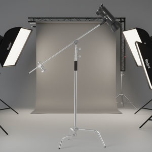 Soporte de Luz Godox Tipo C de 3.3 Metros con Brazo Extensible de Aleación de Aluminio para Estudio Fotográfico - Product Image 2