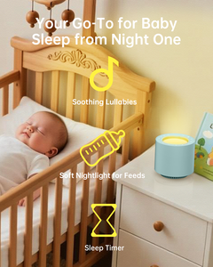 Machine à bruit blanc : Machine à sons pour le sommeil avec thérapie par lumière rouge, 38 sons apaisants et apaisant utérin, fonction mémoire - Product Image 3