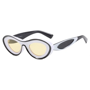 New Fashion Colored Oval <b>Sunglasses</b> Trend Personalized Concave Shape Oval <b>Sunglasses</b> - Product Image 5