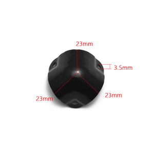 Altavoz esquinas de Metal ángulo redondeado Protector amplificador de guitarra etapa de accesorios negro - Product Image 6