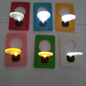 Custom Logo UV Printed Screen Printing Mobile Phone Holder Mini Luminous Folding Card LED <b>Night</b> <b>Light</b> <b>Bulb</b> Portable Promotional - Product Image 4