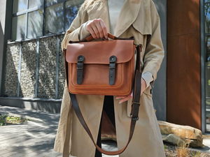 Sac à main vintage en cuir véritable pour femmes, sac messager personnalisé fait à la main, sac bandoulière, cadeau pour elle - Product Image 5