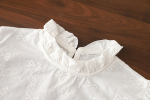 Ensemble deux pièces pour filles : salopette en jean et haut à manches longues à volants – Collection Printemps-Automne - Product Image 3