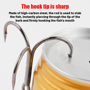 เบ็ดตกปลาทรงกลมคมกริบ แข็งแรง ทนทาน ผลิตจากเหล็กกล้าคาร์บอนสูง ป้องกันสนิม ขนาด 10-18 #   เบ็ดตกปลาทะเลแบบสามทาง - Product Image 5