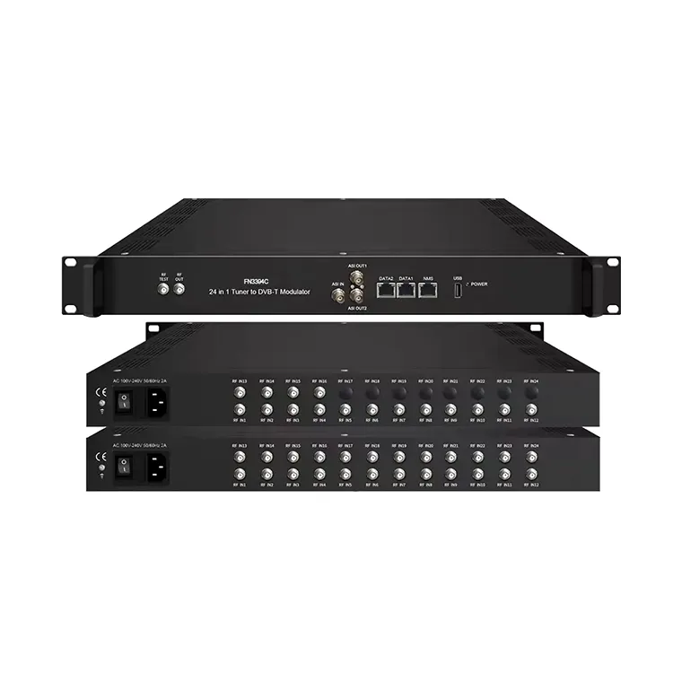 Hot Selling FN3394C DVB-T-Modulator 16/24 FTA-Tuner DVB-S2 zu DVB-T-Trans modulator Essential für Radio-TV-Rundfunk geräte
