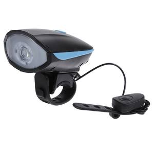 Lampe avant de vélo à LED avec haut-parleur, klaxon rechargeable par USB pour VTT - Product Image 2
