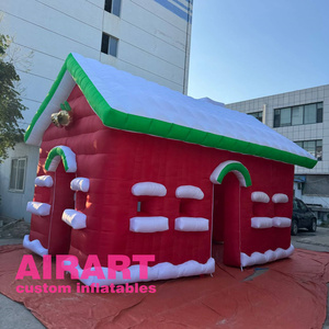 <span class=keywords><strong>Tente</strong></span> de kiosque rouge d'événement de Noël gonflable de style classique, stand de festival de Noël gonflable pour le décor du nouvel an 2025 - Product Image 5