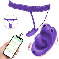 Vibromasseur interactif télécommandé longue distance pour couples, œuf d'amour portable contrôlé par application, stimulation orale du clitoris par léchage de langue
