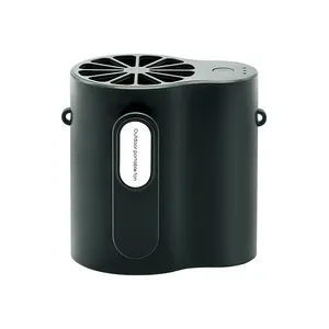 Ventilateur de ceinture personnel à 3 vitesses, rechargeable par USB, portable pour l'extérieur, portable, mini ventilateur de cou suspendu avec lanière