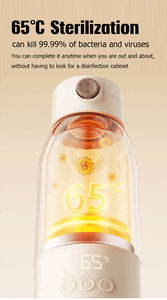 Materiale in acciaio inossidabile 24 + ore a temperatura costante portatile bottiglia di latte calda con manico senza fili - Product Image 5