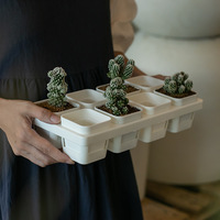 Plante de légumes à fleurs de différentes formes, pots de jardinières en plastique, plateaux de semis, jardinière de plateau de pépinière de jardin