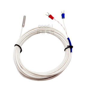 Sonde thermocouple RTD de type K PT100 transfrontalière du fabricant, capteur de température en platine-rhodium de 30 m, prend en charge le positionnement - Product Image 1