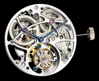 Mecanismo automático de Tourbillon para reloj, mecanismo de movimiento 3D53E, esqueleto asiático