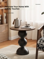 Table d'appoint/de coin compacte de style médiéval d'inspiration française, vintage et luxueuse, pour salon, petits appartements