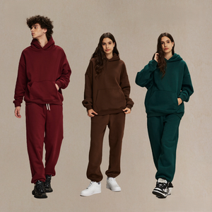 Sudadera con capucha de lana de 400g para hombre, estilo moderno, para otoño e invierno, talla grande, sin desprendimiento de lana, gruesa. - Product Image 3