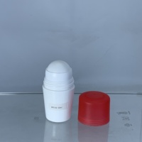 Rechargeable 30ml 60ml PP Couvercle Rond En Plastique Couvercle Plat Déodorant Tube En Plastique Vide Rouleau sur Bouteille Cosmétique