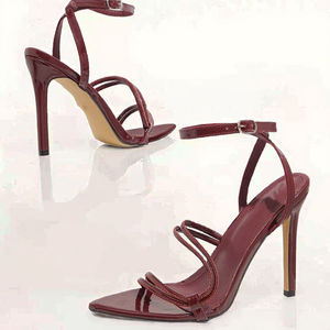 Sandales de soirée pour femmes UP-4118r, tendance mode printemps-été, talons aiguilles super hauts, bout pointu, semelle en caoutchouc - Product Image 3