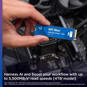 Baru untuk 2TB biru SN5000 NVMe Internal SATA SSD PCIe Gen 4.0 M.2 2280 5,150 MB/dtk Desktop Desktop - Product Image 5