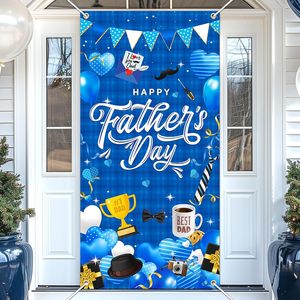 Cubierta de Puerta Personalizable para el Día del <span class=keywords><strong>Padre</strong></span>, con Tema de Superman, Banner para Puerta con el Mejor Papá del Mundo, Banderas Colgantes para Jardín - Product Image 5