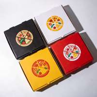 Échantillon gratuit, vente en gros, impression de logo personnalisé, boîte en carton ondulé blanc pour l'emballage de pizzas