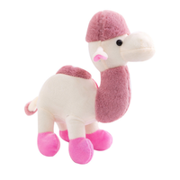 Porte-clés mignon en peluche super douce en forme de chameau, mini jouet en peluche, pendentif de sac anti-stress pour cadeaux d'enfants