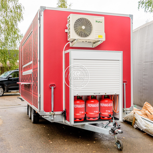 Быстрая еда, мобильный грузовик для барбекю, новый стиль, полностью Кухонная Тележка для еды, фургон для еды, эффективный прицеп, грузовик для еды - Product Image 2