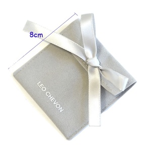 Bolsas de Terciopelo de Alta Calidad para Joyería con Logotipo Personalizado, Bolsas de Ante con Cordón y Cinta para Guardar Joyas - Product Image 2
