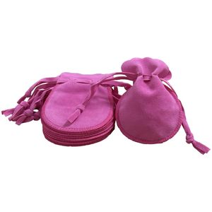 Sacs à bijoux en forme de calebasse, pochettes doubles en velours avec cordon de serrage, pour rangement de colliers et bracelets, estampage à chaud - Product Image 5
