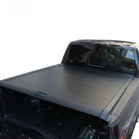 Couverture de benne rétractable manuelle durable en aluminium, étanche et antivol, compatible avec Toyota Hilux Revo Vigo Pickup