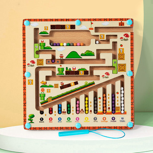 Đồ chơi mê cung xếp hạt gỗ giáo dục sớm cho trẻ em, phát triển tư duy số học và logic, dành cho cả bé trai và bé gái - Product Image 4